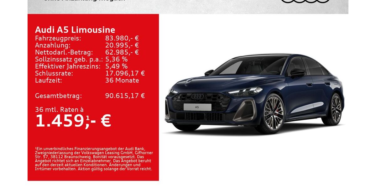 Audi A5 5.000 km 83.980 &euro; Würzburg 97076