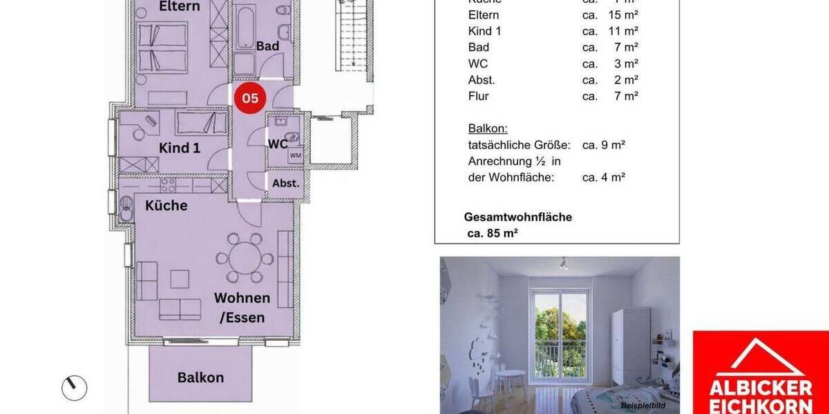 Etagenwohnung Stühlingen - 3 Zimmer, 85 m&sup2;, 382.500&euro; | Angebot:25696616