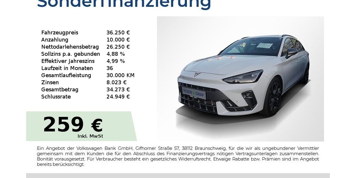 Cupra Leon 17.500 km 35.250 &euro; Lauf an der Pegnitz 91207