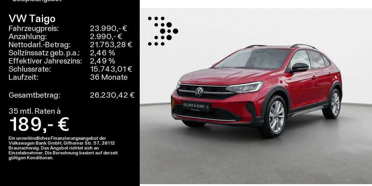 VW Taigo 27.100 km 23.990 &euro; Schweinfurt 97424