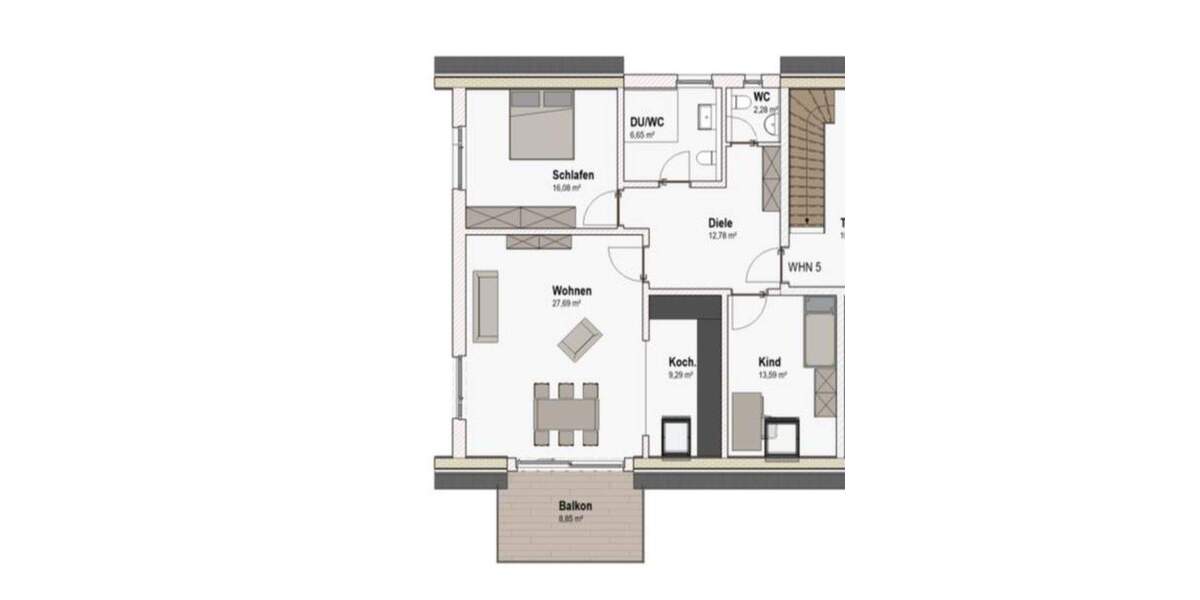 Etagenwohnung Obersülzen - 3 Zimmer, 93 m&sup2;, 390.000&euro; | Angebot:25720779