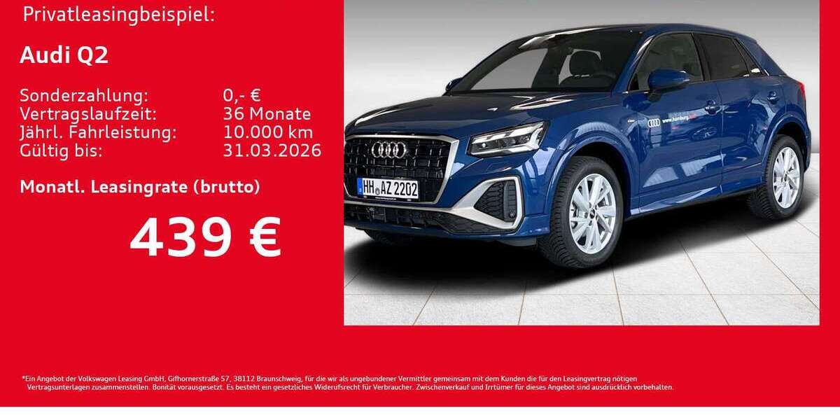 Audi Q2 1.899 km 36.431 &euro; Hamburg 22419