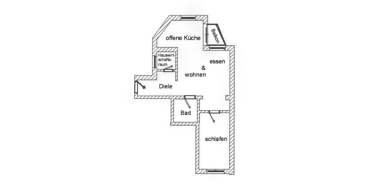 Etagenwohnung Plauen - 2 Zimmer, 51 m&sup2;, 250&euro; | Angebot:26645182
