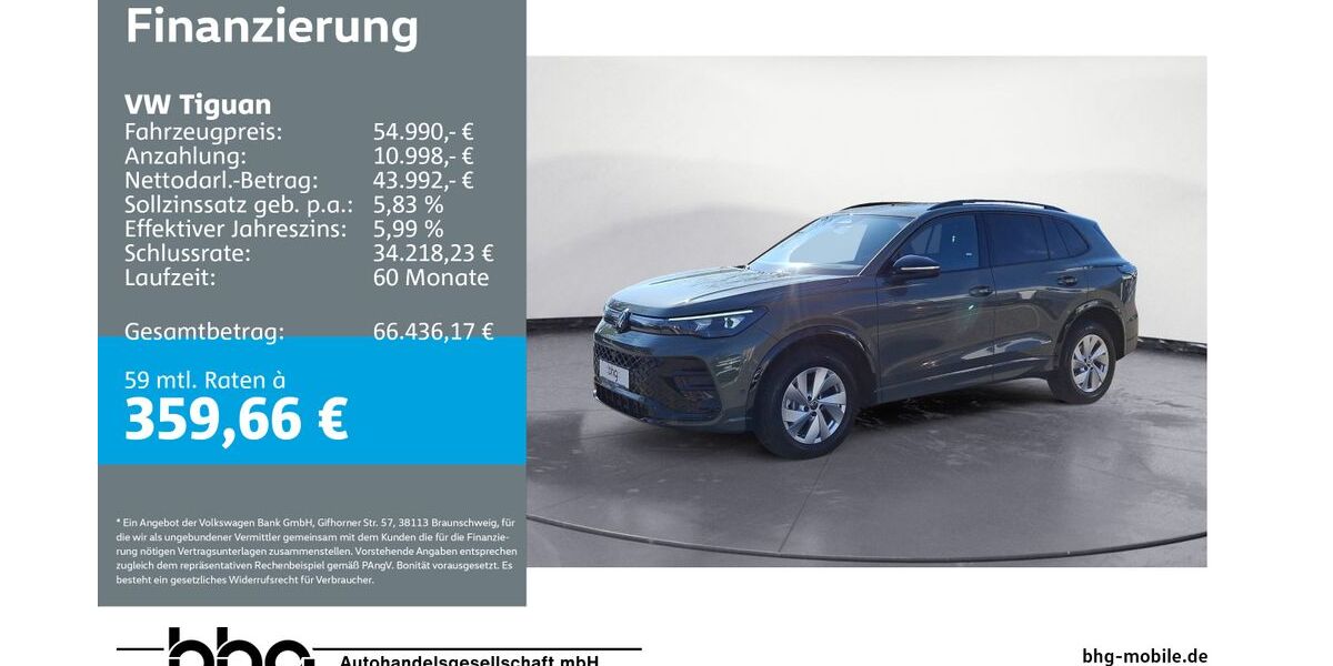 VW Tiguan 5.000 km 54.990 &euro; Freiburg 79115