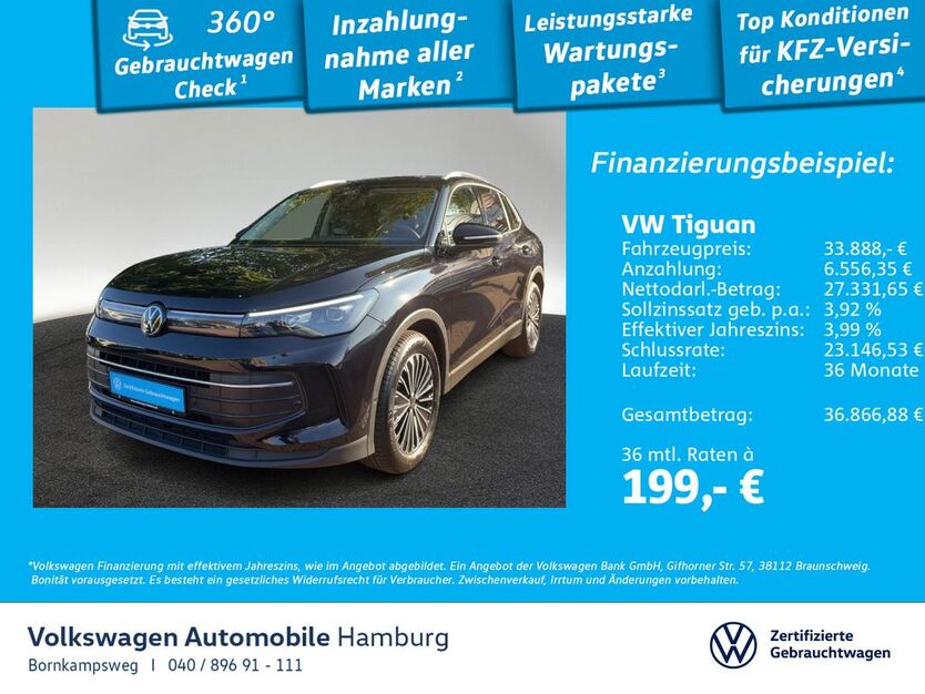 VW Tiguan 15.280 km 33.888 € Hamburg 22761