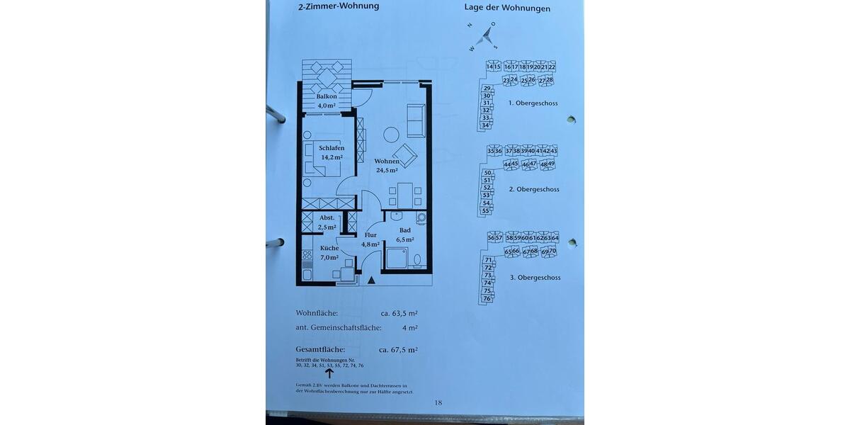 Etagenwohnung Rheine Altenrheine - 3 Zimmer, 68 m&sup2;, 249.750&euro; | Angebot:25832407