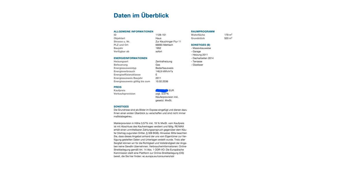 Mehrfamilienhaus, Wohnhaus Mettlach - 249.000&euro; | Angebot:27146711