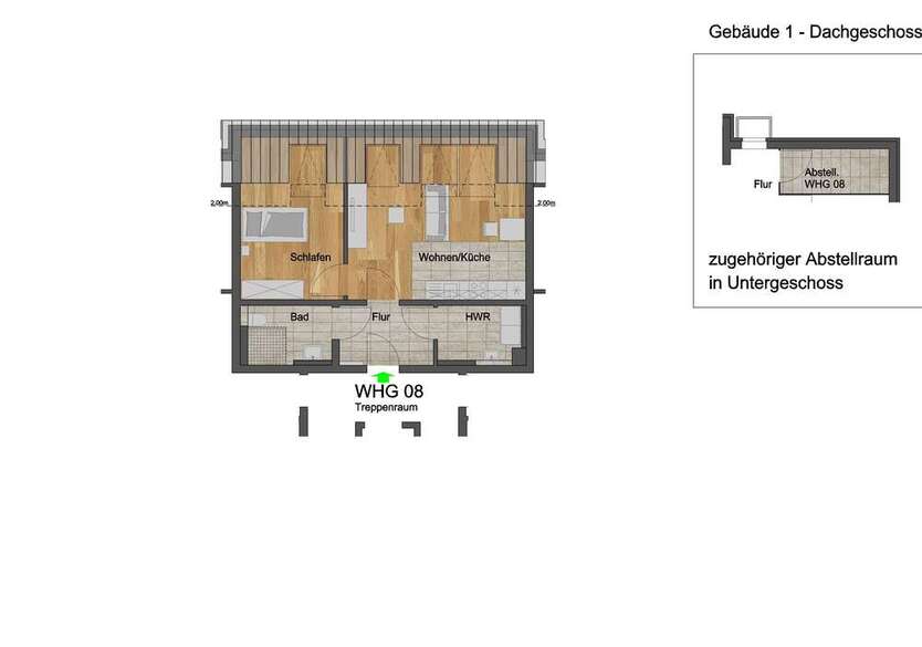 Wohnung zum Mieten in Dahlem 628,56 € 52.38 m²