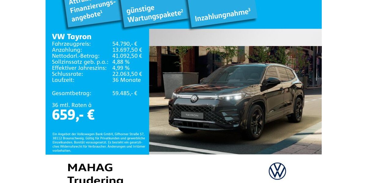 VW Tayron 3.512 km 54.790 &euro; München 81825