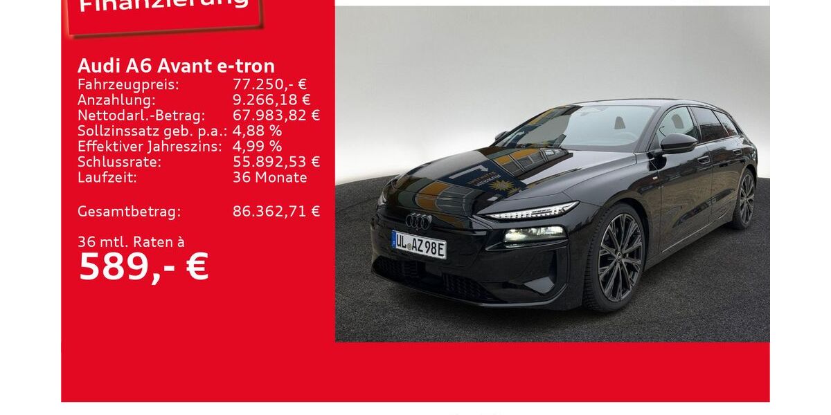 Audi A6 e-tron 17.500 km 77.250 &euro; Ulm 89073