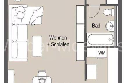 Wohnung Sankt Augustin - 1 Zimmer, 43 m&sup2;, 750&euro; | Angebot:26007062