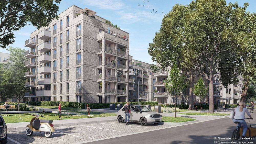 Etagenwohnung Hamburg Groß Borstel - 2 Zimmer, 58 m&sup2;, 1.469&euro; | Angebot:26853005