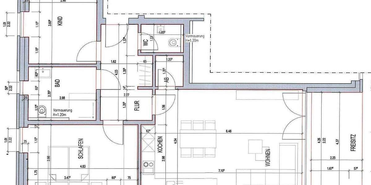 Etagenwohnung Rheda-Wiedenbrück Wiedenbrück - 3 Zimmer, 82 m&sup2;, 1.095&euro; | Angebot:25316042