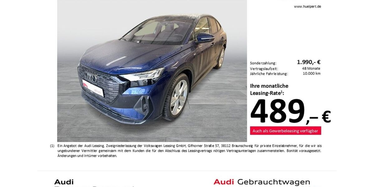 Audi Q4 e-tron 7.796 km 53.406 &euro; Dortmund 44143