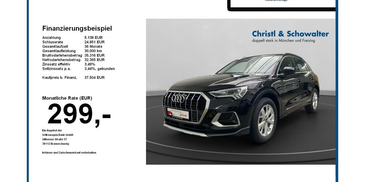 Audi Q3 6.454 km 37.504 &euro; Freising 85356