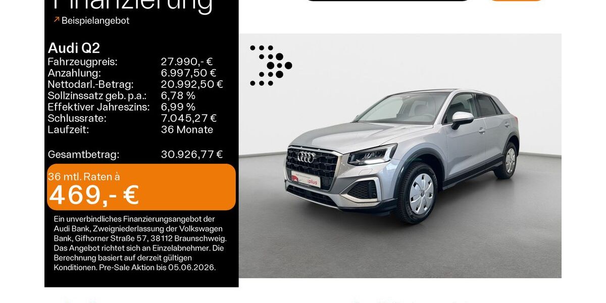 Audi Q2 6.302 km 27.990 &euro; Hofheim 65719