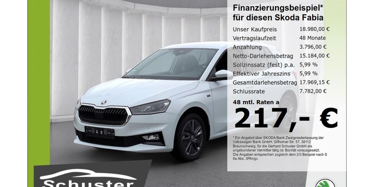 Skoda Fabia 25.432 km 18.980 € Ruhstorf 94099