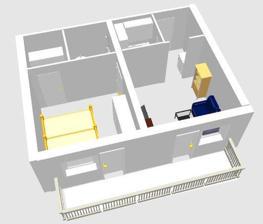 Etagenwohnung Bad Orb - 2 Zimmer, 38 m&sup2;, 530&euro; | Angebot:26318585
