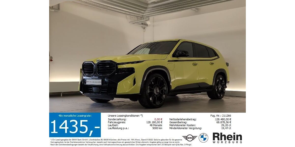 BMW XM 13.049 km 123.990 &euro; Würzburg 97076