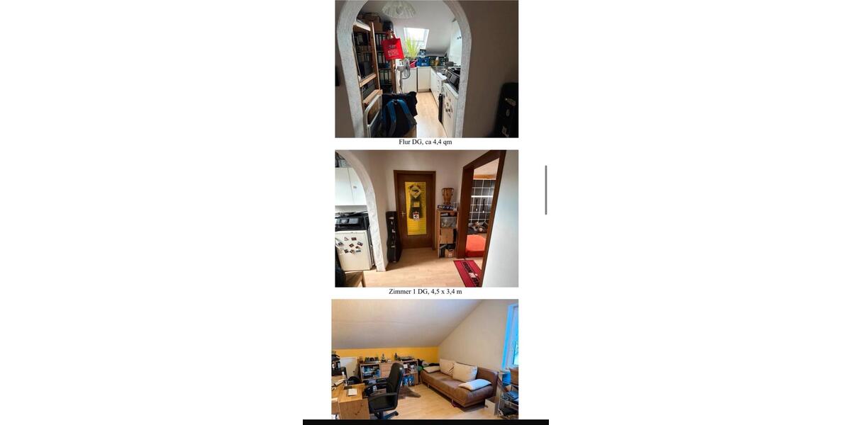 Dachgeschoßwohnung Dachau - 2 Zimmer, 48 m&sup2;, 1.350&euro; | Angebot:25414098