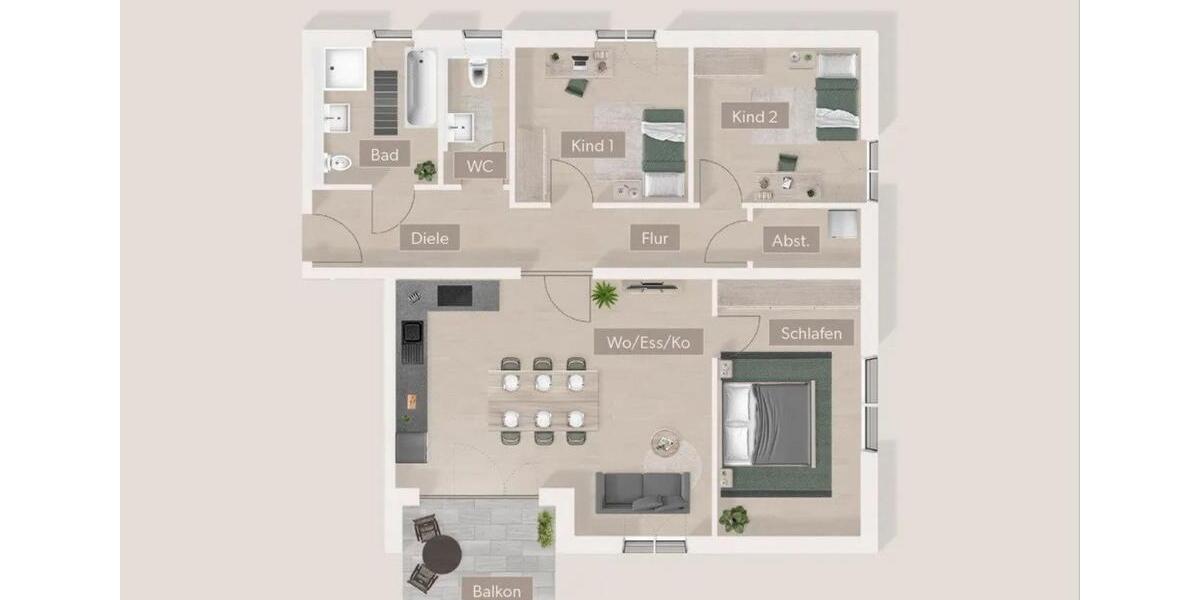 Etagenwohnung Furth - 4 Zimmer, 101 m&sup2;, 584.408&euro; | Angebot:26966791