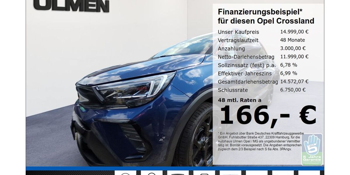 Opel Crossland (X) 55.865 km 14.999 &euro; Düsseldorf 40231