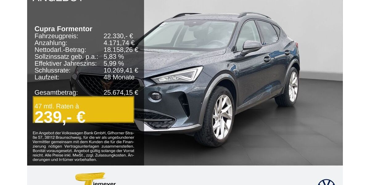 Cupra Formentor 68.922 km 21.950 &euro; Remscheid 42897