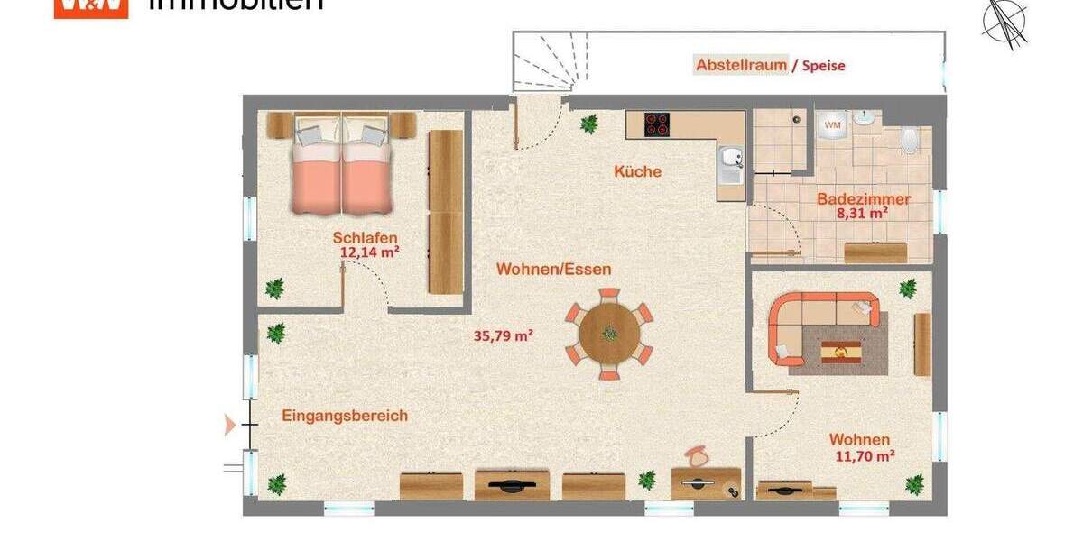 Etagenwohnung Engelthal - 3 Zimmer, 67 m&sup2;, 645&euro; | Angebot:25371220