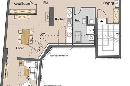 Kernsanierte 4,5 Zimmer Dachgeschoßwohnung - Erstbezug