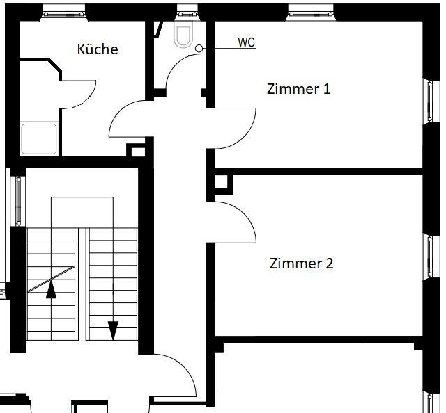 Etagenwohnung Augsburg Oberhausen - 2 Zimmer, 46 m&sup2;, 975&euro; | Angebot:26225320