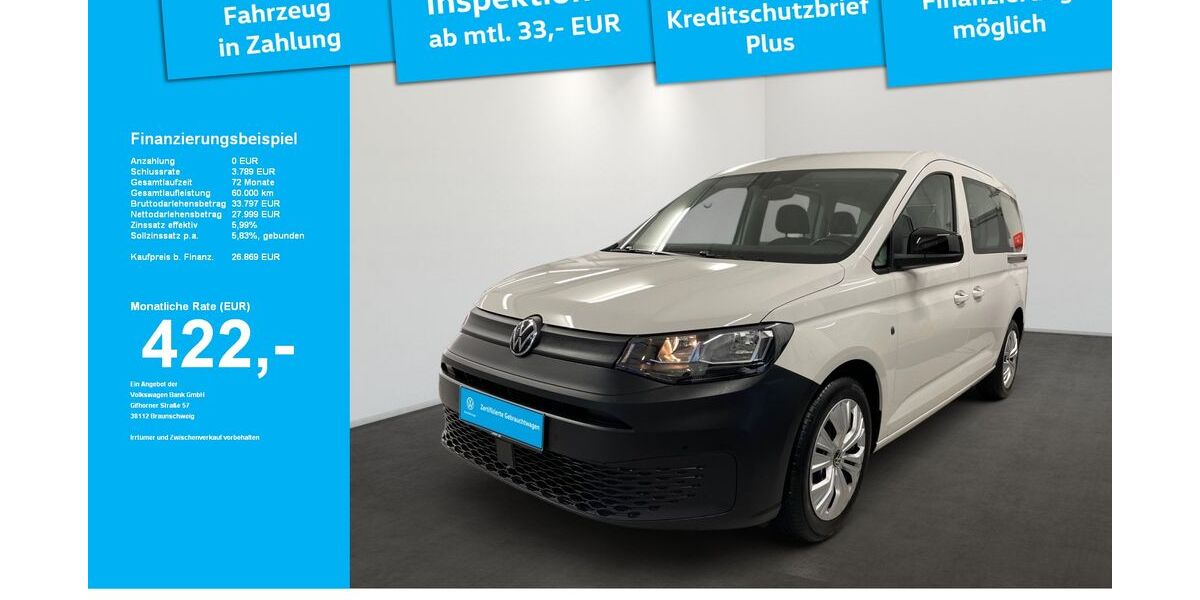 VW Caddy Maxi 52.900 km 26.869 &euro; Kempten 87437