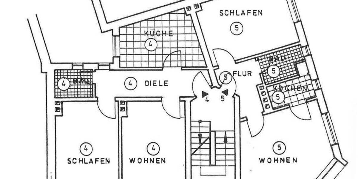Etagenwohnung Essen Ostviertel - 2 Zimmer, 47 m&sup2;, 105.000&euro; | Angebot:26842154