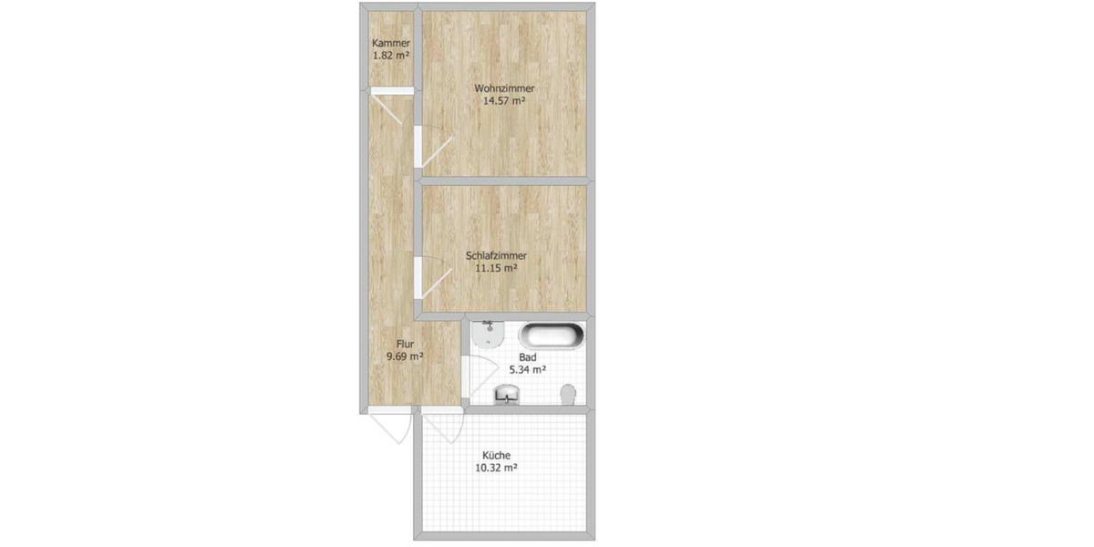 2-Zimmer-Wohnung in 17159 Dargun – verfügbar ab 01.03.2026 1 zimmer