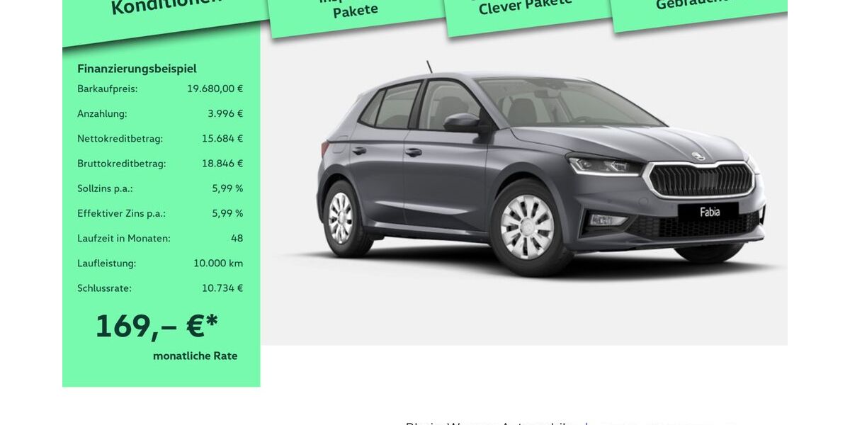Skoda Fabia 1.009 km 18.980 &euro; Leverkusen 51379
