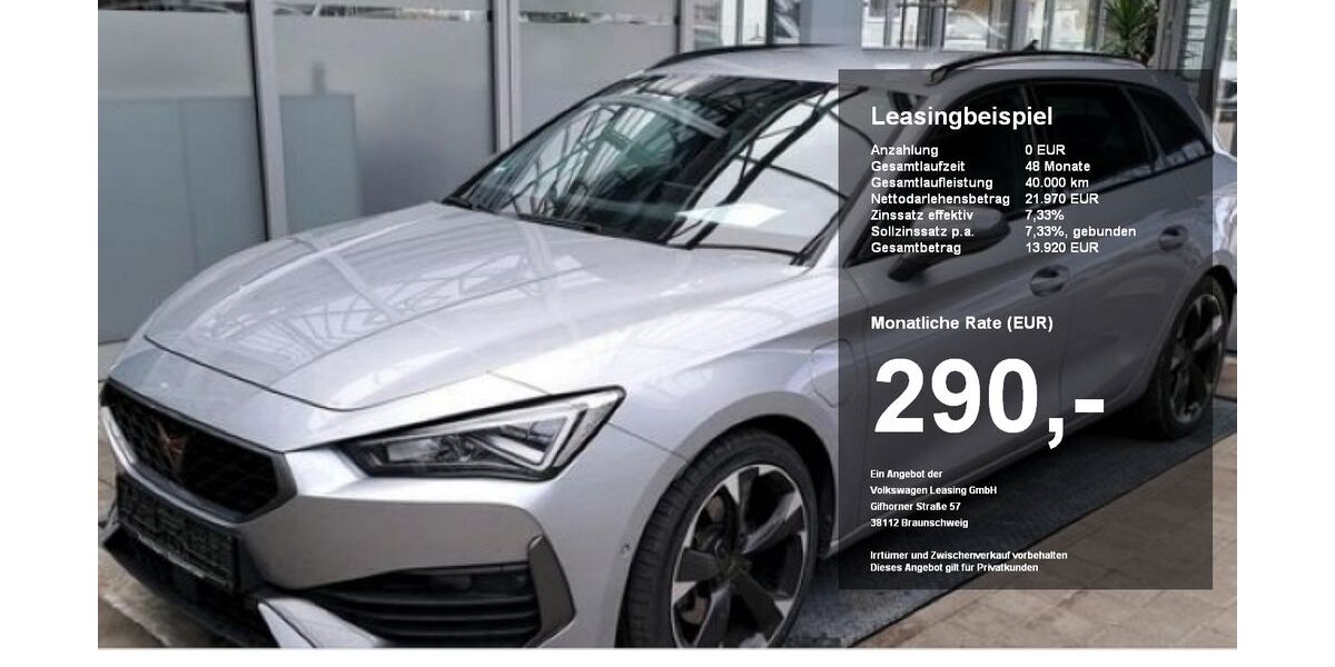 Cupra Leon 83.215 km 21.970 &euro; Burghausen 84489