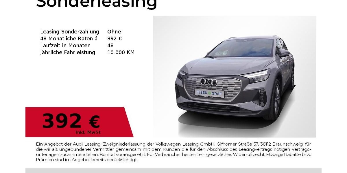 Audi Q4 e-tron 8.001 km 42.990 &euro; Erlangen 91058