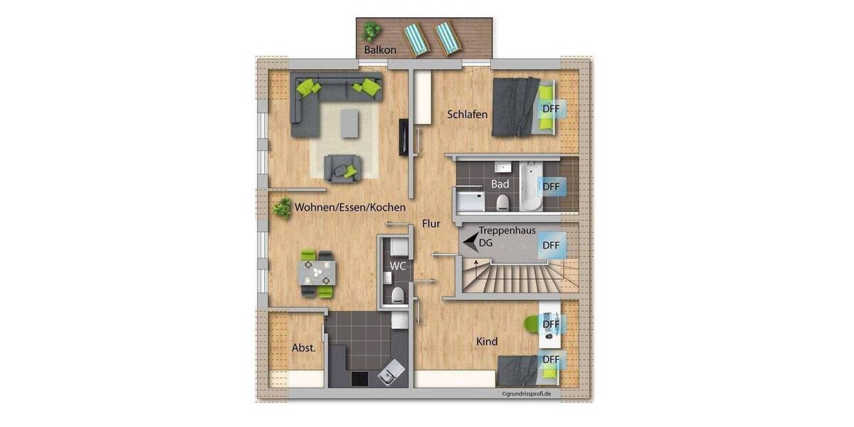 Etagenwohnung Dormitz - 3 Zimmer, 84 m&sup2;, 1.200&euro; | Angebot:26815833