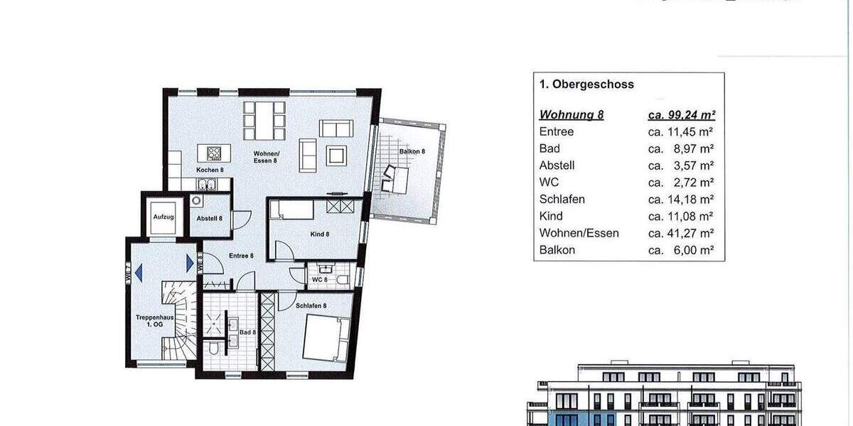 Etagenwohnung Bochum Weitmar - 3 Zimmer, 99 m&sup2;, 490.000&euro; | Angebot:25814992