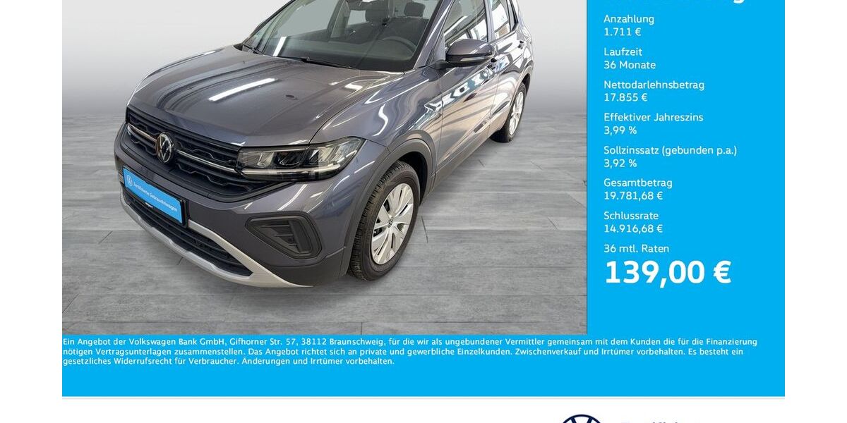 VW T-Cross 15.549 km 19.411 &euro; Bergkamen 59192