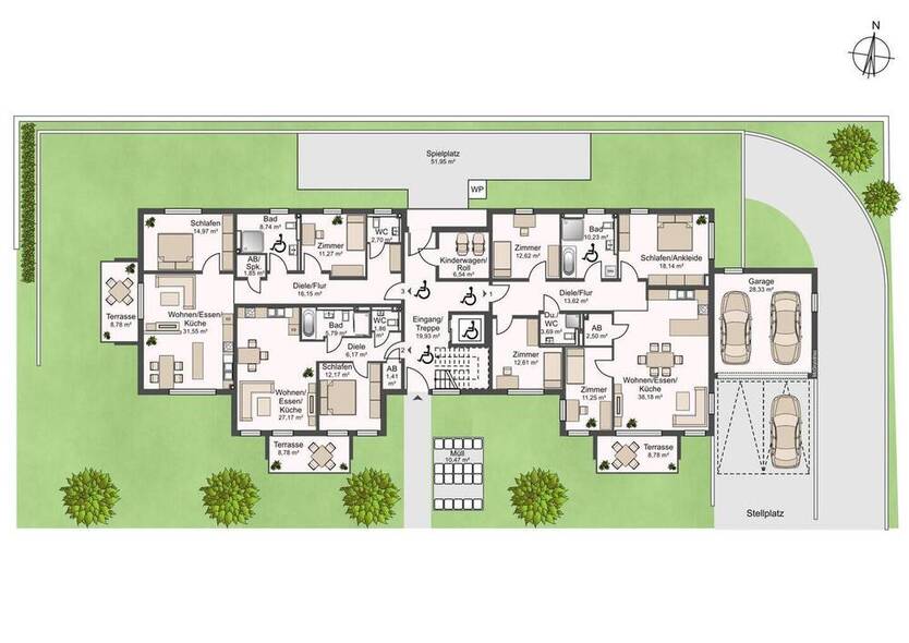 GartenWohnung sucht Erstmieter! Inklusive EBK.