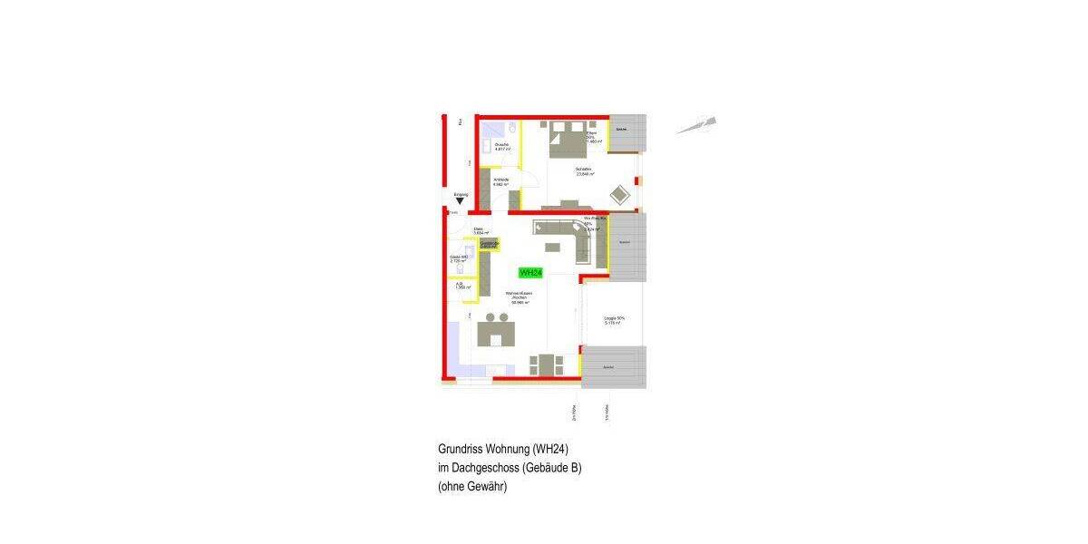 Etagenwohnung Konz Könen - 3 Zimmer, 66 m&sup2;, 261.360&euro; | Angebot:26815849