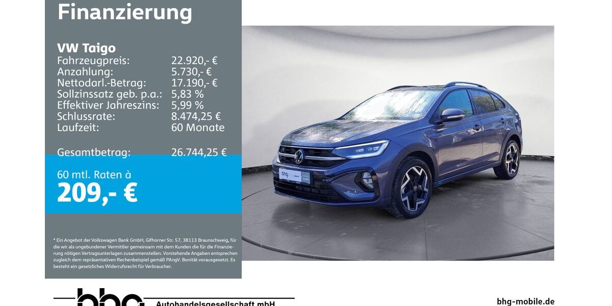 VW Taigo 10.399 km 22.920 &euro; Durmersheim 76448