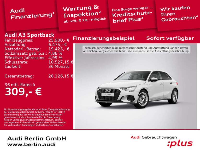 Audi A3 30.700 km 25.900 € Berlin 12489