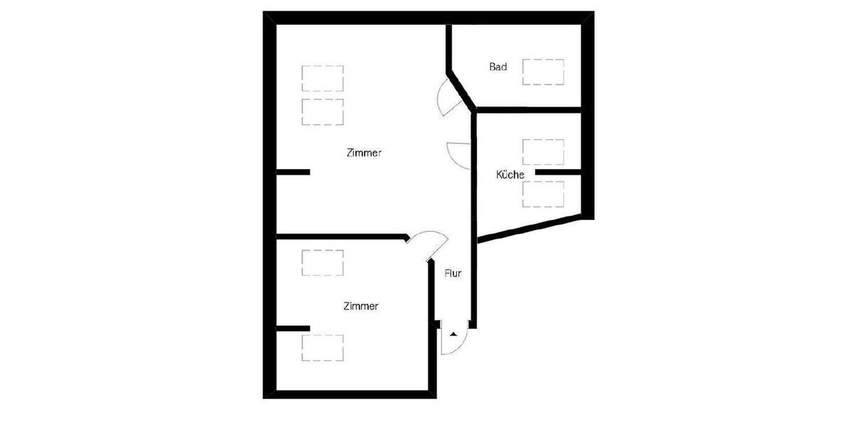 Dachgeschoßwohnung Erfurt - 2 Zimmer, 57 m&sup2;, 800&euro; | Angebot:25396527
