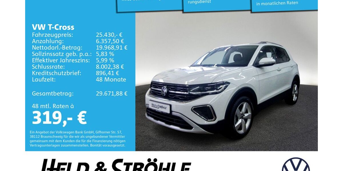 VW T-Cross 22.292 km 25.430 &euro; Neu-Ulm 89231
