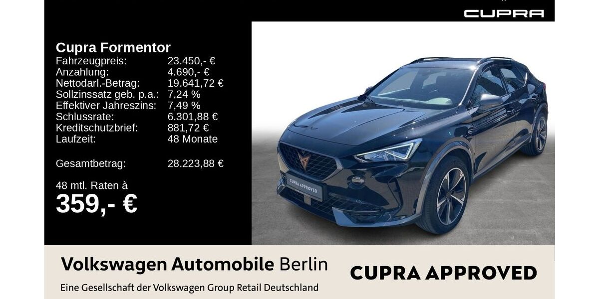 Cupra Formentor 53.070 km 23.113 &euro; Berlin 13089