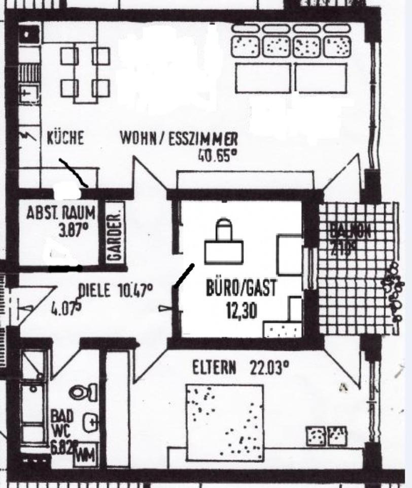 Große 3 Zimmer Wohnung im gepflegten Mehrfamilienhaus in Damm