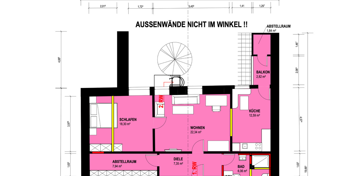 Nach Renovierung: Erstbezug in zentraler Lage inkl EBK 3 zimmer