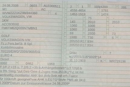 VW Golf 291.153 km 1.200 &euro; Wedemark 30900
