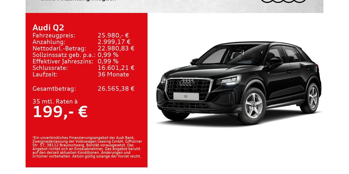 Audi Q2 34.500 km 25.380 &euro; Kitzingen 97318